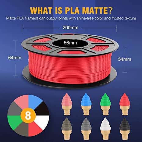 Filament PLA en fibre de carbone SUNLU Filament d'imprimante 3D de 1,75 mm,  précision dimensionnelle - 0,02 mm, bobine de 1 kg,75 mm